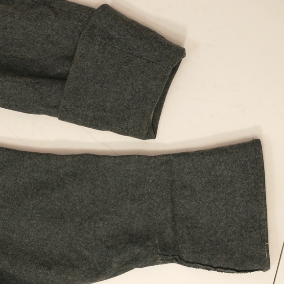 Vintage Swiss Military Wool Coat Bluish Gray Silver Cross Buttons Long Length - Picture 15 of 16